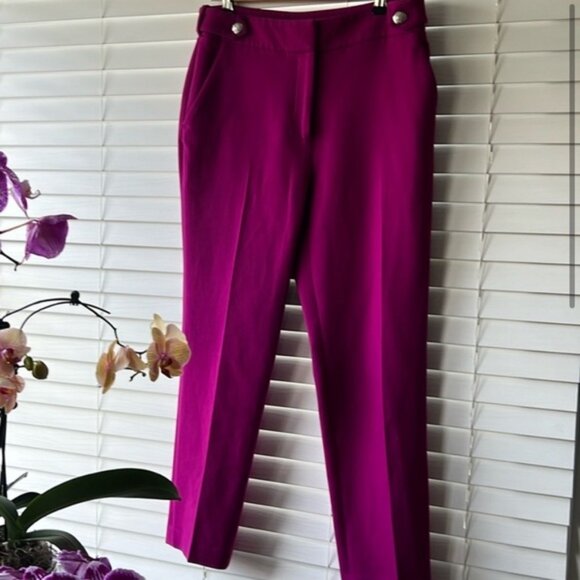 Veronica beard 6 gamila magenta pant - Picture 4 of 8